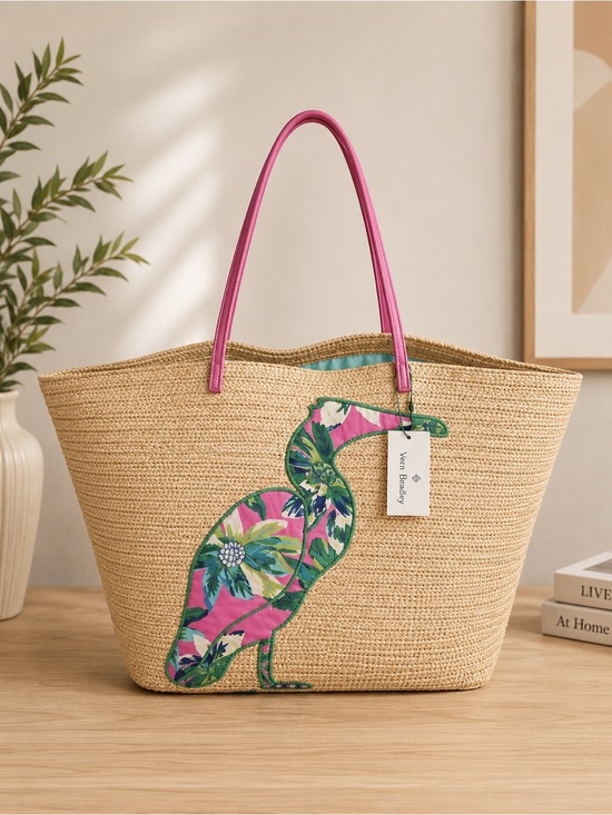 Vera Bradley Handbags - Vera Bradley Flamingo Beach Tote Large Travel Bag